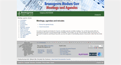 Desktop Screenshot of moderngovwebpublic.bromsgrove.gov.uk